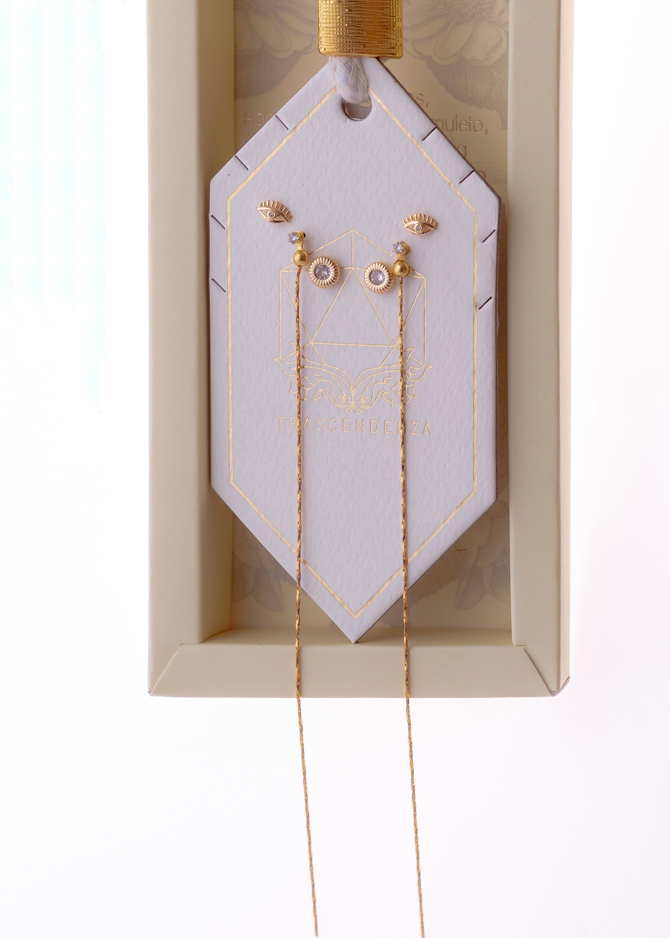 Aretes Topos minis: Ojo Turco (Set x 3)